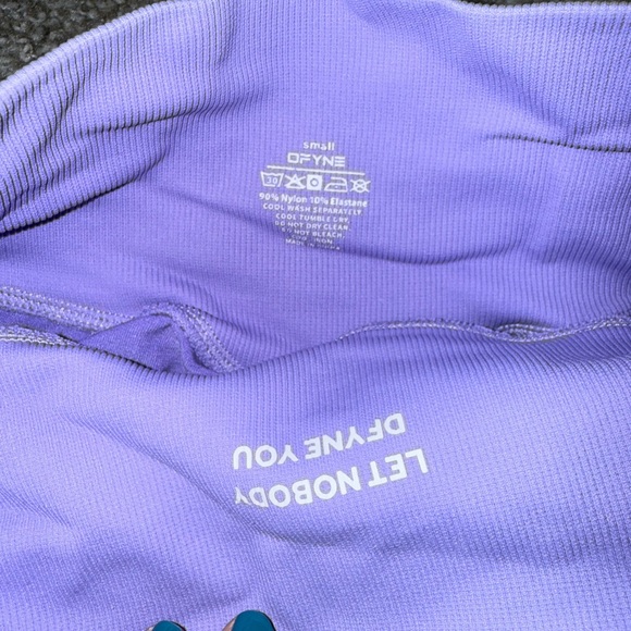 Dfyne Women's Purple Shorts - Picture 2 of 3